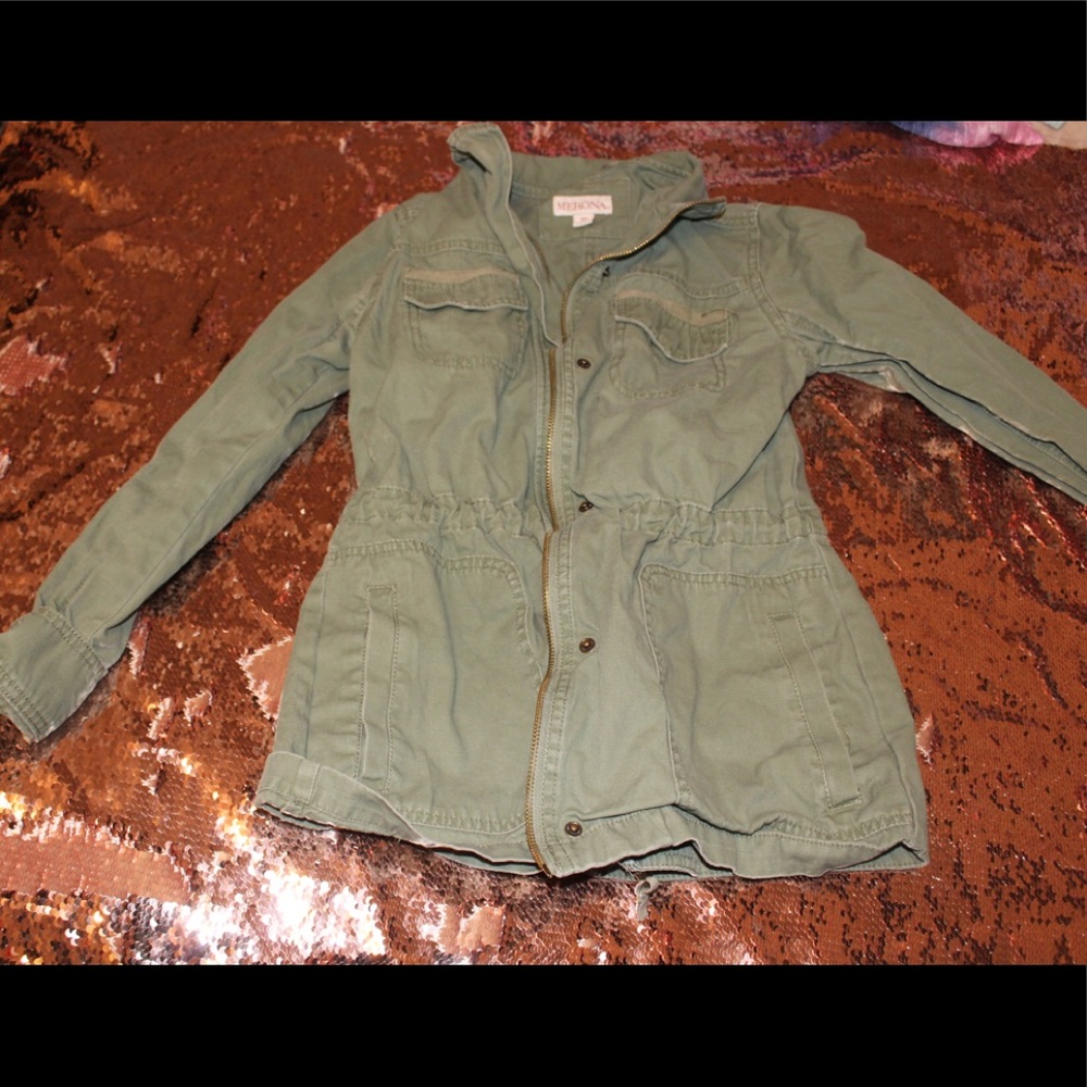Camo green coat
